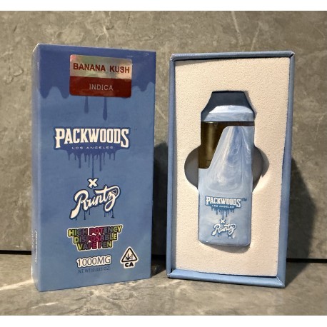 Packwoods 1000mg THC vape - Banana Kush